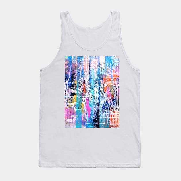 Vibrant Colorful Abstract artwork Tank Top by SunilAngra